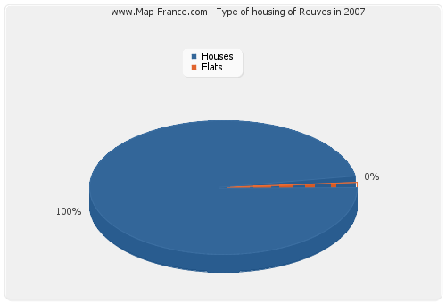 Type of housing of Reuves in 2007