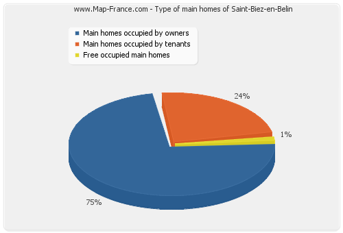 Type of main homes of Saint-Biez-en-Belin