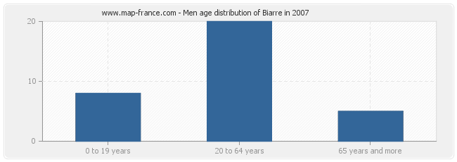 Men age distribution of Biarre in 2007