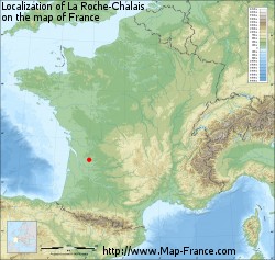 La Roche-Chalais - Map Of La Roche-Chalais 24490 France