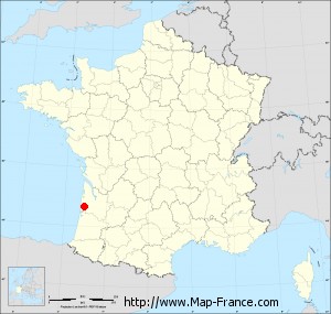 GUJAN-MESTRAS - Map of Gujan-Mestras 33470 France