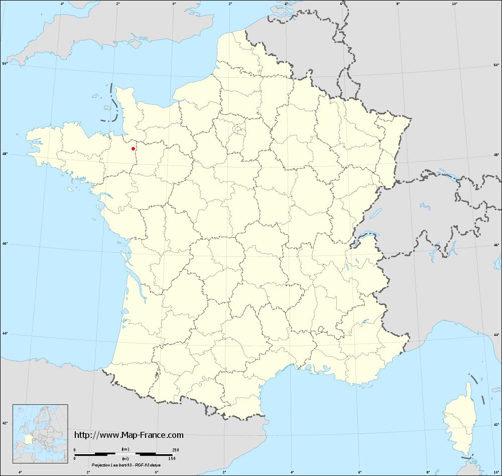 Administrative France Map Beauce 